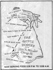 Artful Dodger ad from 1981